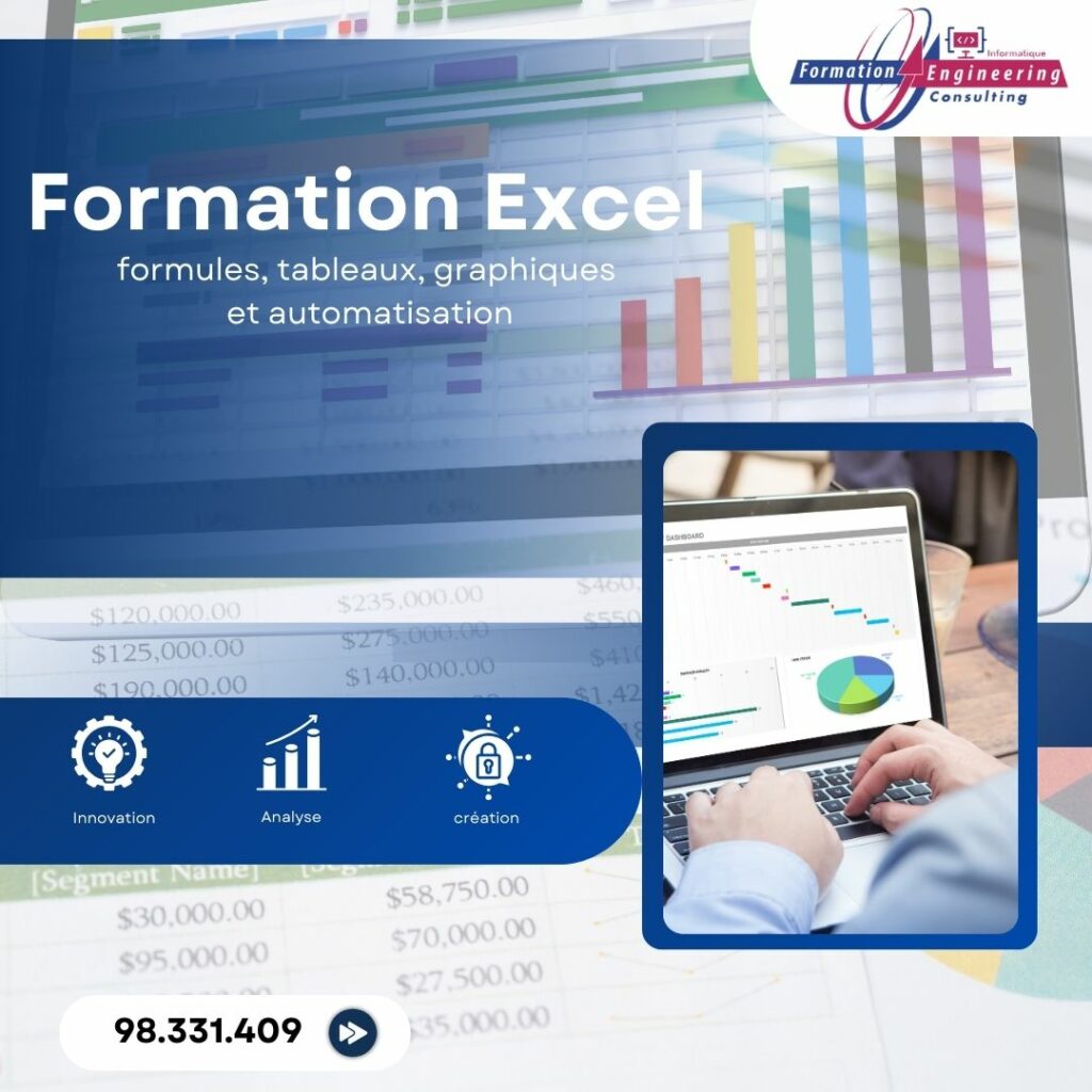 Personne travaillant sur Excel pour l’analyse de données et la gestion de tableaux.