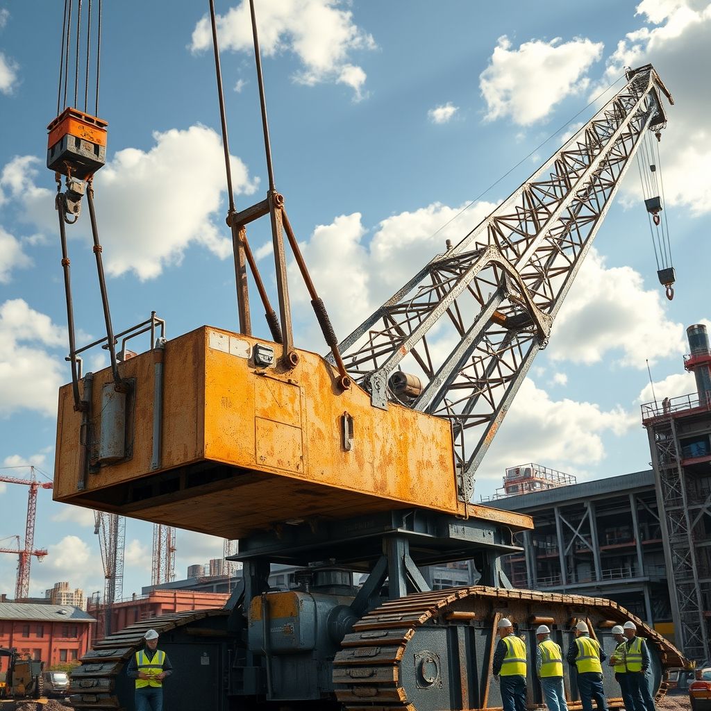 Stagiaire manipulant une grue auxiliaire montée sur camion.