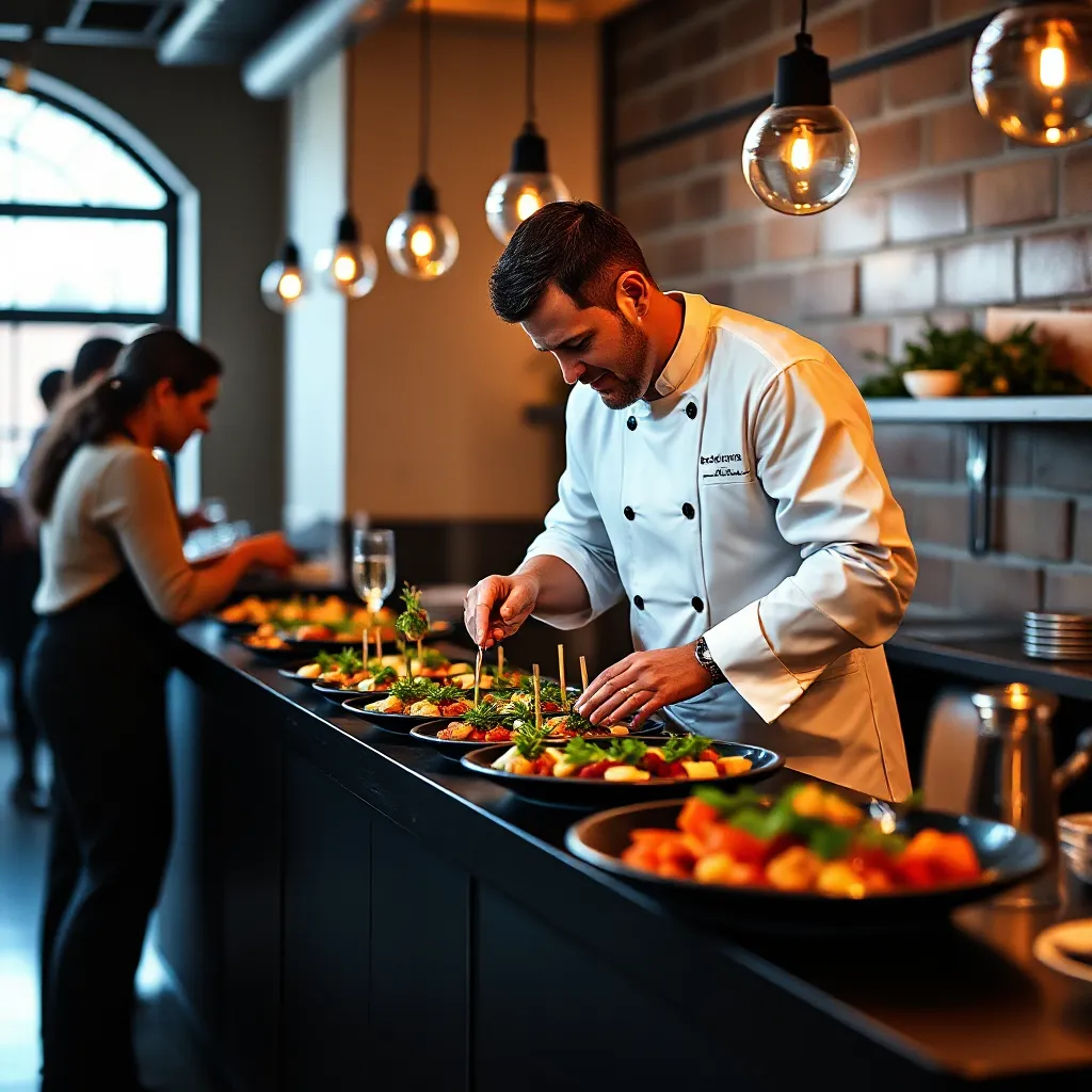 Formation en préparation de bouchées et mignardises salées.