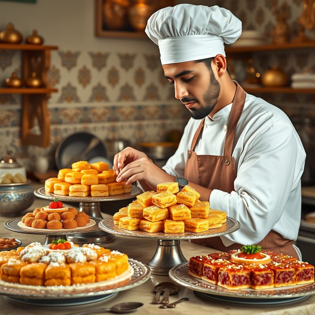 Formation en préparation de pâtisseries traditionnelles tunisiennes et orientales.