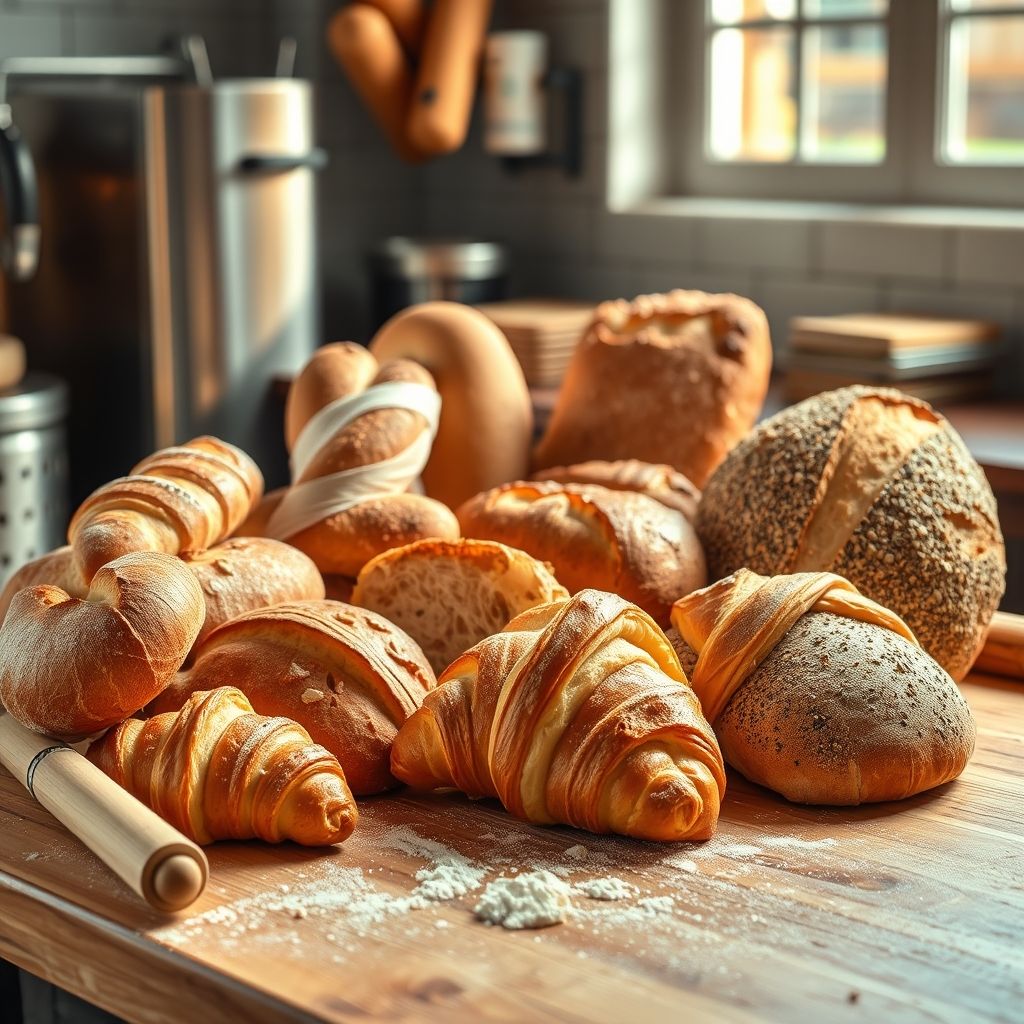 Formation complète en boulangerie artisanale : pains spéciaux et viennoiseries françaises.