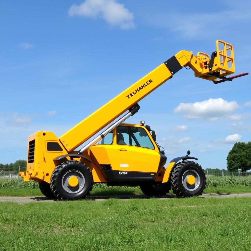 Utilisation d’un chariot télescopique pour levage sur chantier.